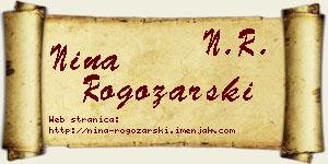 Nina Rogožarski vizit kartica